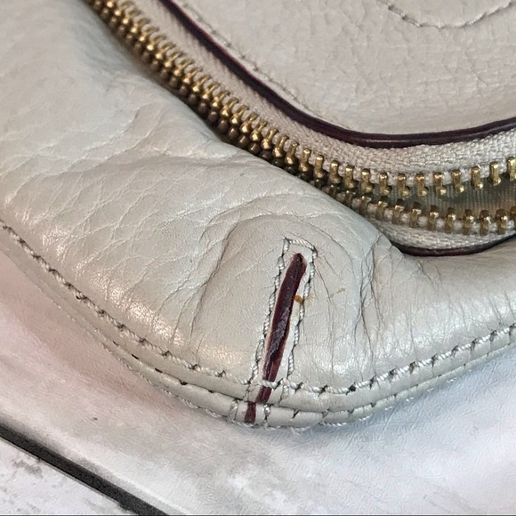 Kate Spade Light Grey Foldover Crossbody Bag - Picture 6 of 8